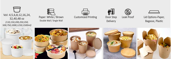 Paper Containers & Lids